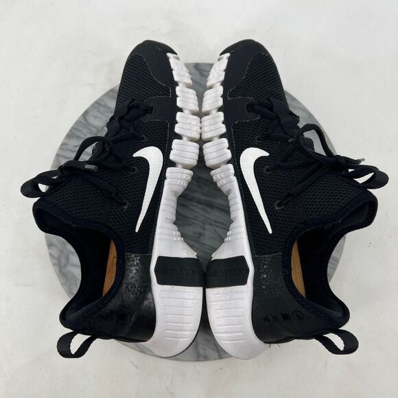 Nike Womens 12 Free Metcon 3 Training Shoes Black White Sneakers CJ6314-010 - Picture 6 of 14